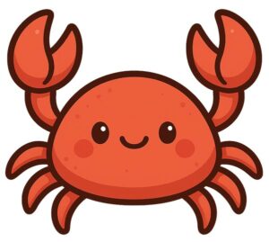 Red crab clip art