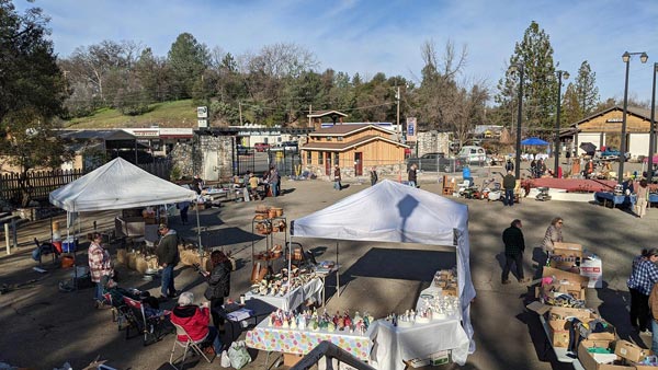 Swap Meet in the Plaza at the El Dorado County Fair & Event Center.